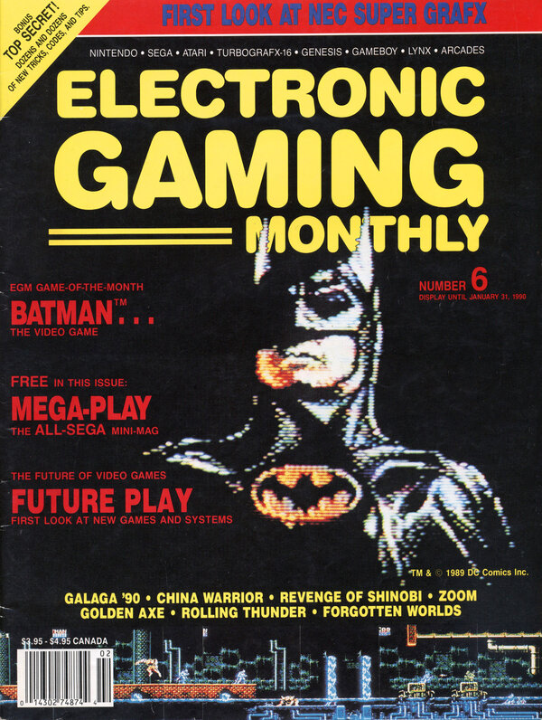 Electronic Gaming Monthly Issue 6 (January 1990) cover